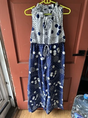 Mono Funky Vintage Retro Circo Lunares Una Pieza Años 70 Mediano Foto 1 de 4