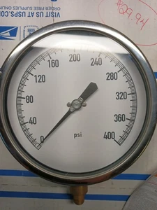 PRESSURE GAUGE 0-400 PSI - Picture 1 of 2