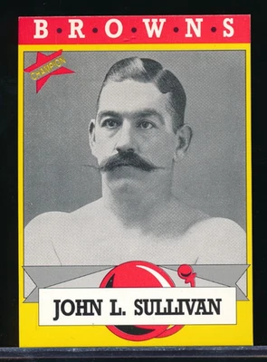 1993 Brown's Boxing card Promo John L. Sullivan NMMT+ centered  BXCP57 - Image 1 of 2