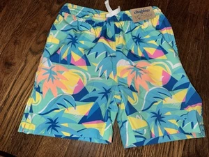 Chubbies Youth Swim Trunks NWT Boys 5 Multicolor Tropical Pattern Mesh Lined - Picture 1 of 3