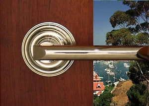 Avalon Passage Door Lever Set for Closet, Hallway and Bedroom Doors by FPL - Picture 1 of 10