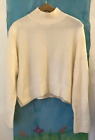 Paris Atelier & Other Stories Pullover SWEATER Cream Mohair & Wool, Oversized, M
