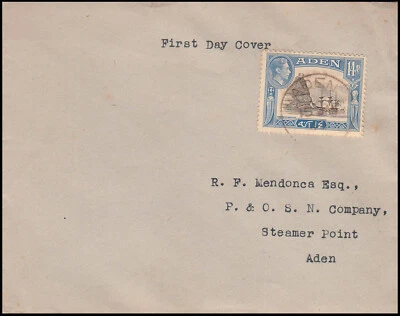 ADEN - 1945 CAPTURE OF ADEN 1839 CAPTAIN RUNDLE SCOTT#23a - FDC - Image 1 of 4