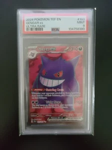 Pokémon TCG Temporal Forces Gengar Ex 193/162 Rare Near Mint PSA 9 - Picture 1 of 2