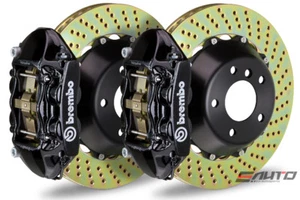 Brembo Rear GT BBK Brake 4pot Caliper Black 345x28 Drill Disc for G35 G37 370Z - Picture 1 of 1