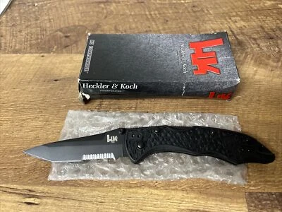 HK 14452SBK Pika II Tanto Folding Pocket Knife - Discontinued - H&K ~ NOS - Image 1 of 4