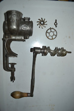 Antique Russwin Meat Grinder No. 1  Wood Handle  Russell & Erwin Mfg MCH 4,1902