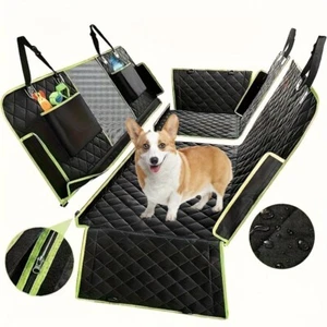 Luxury 6-in-1 Dog Car Seat Cover Hammock | Waterproof Non-Slip Washable SUV Fit - Picture 1 of 6