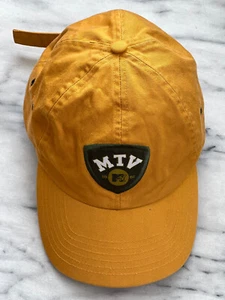 MTV Networks Baseball Cap Hat HQ Y2K Swag Adjustable Back Green Patch 1981 - Picture 1 of 9