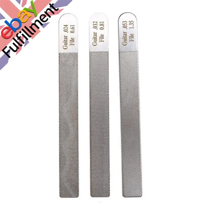 3Pcs Steel Guitar Nut Files Fret Crowning Slot Filing Luthier Repairing Tool Kit - Image 1 of 4