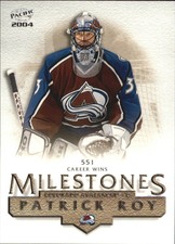 2003-04 (AVALANCHE) Pacific Milestones #1 Patrick Roy