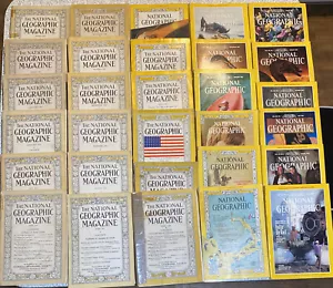 Antique & Vintage National Geographic Magazines 1917 - 1994 Lot 30 Issues - Picture 1 of 6