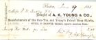 AK Young Co Boston MA 1866 Billhead Hoop Skirts BonTon &amp; Young Patent Hoop Skirt