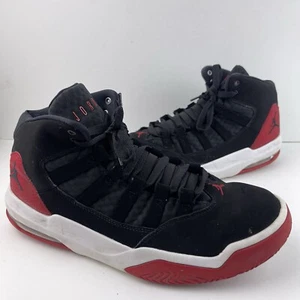 Nike Air Jordan Max Aura Zapatos de Baloncesto Tenis Negro Rojo AQ9084-023 Hombres 12 - Imagen 1 de 8