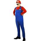 Halloween Men Super Mario Luigi Bros Plumber Brothers Cosplay Costume Outfitset?