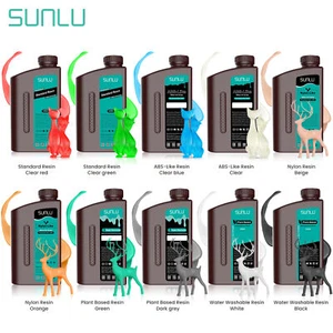 Sunlu Standard/Red Wax/ABS-Like/Washable/Toughness/Plant-Based/PA-Like Resin - Picture 1 of 82