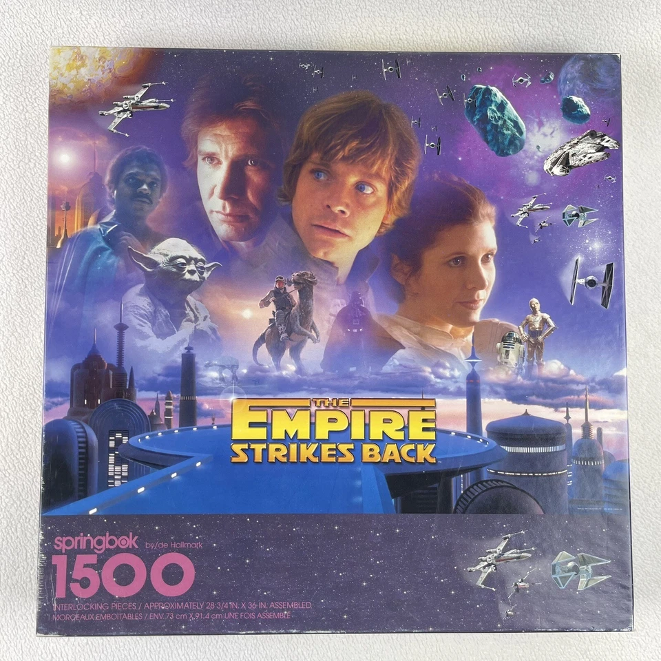 Vintage Star Wars Empire Strikes Back Springbok Puzzle 1500 Complete - Image 1 of 3