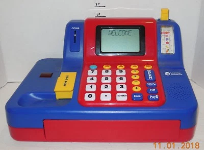 Learning Resources Pretend Play LER2690 Teaching Cash Register & play money - Image 1 of 4