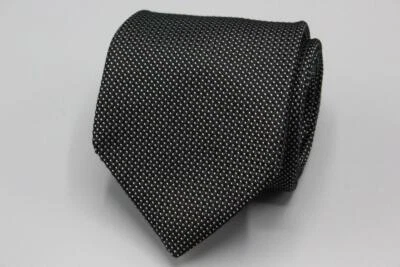 Corbata de seda NORDSTROM. Negro con lunares blancos. Foto 1 de 3
