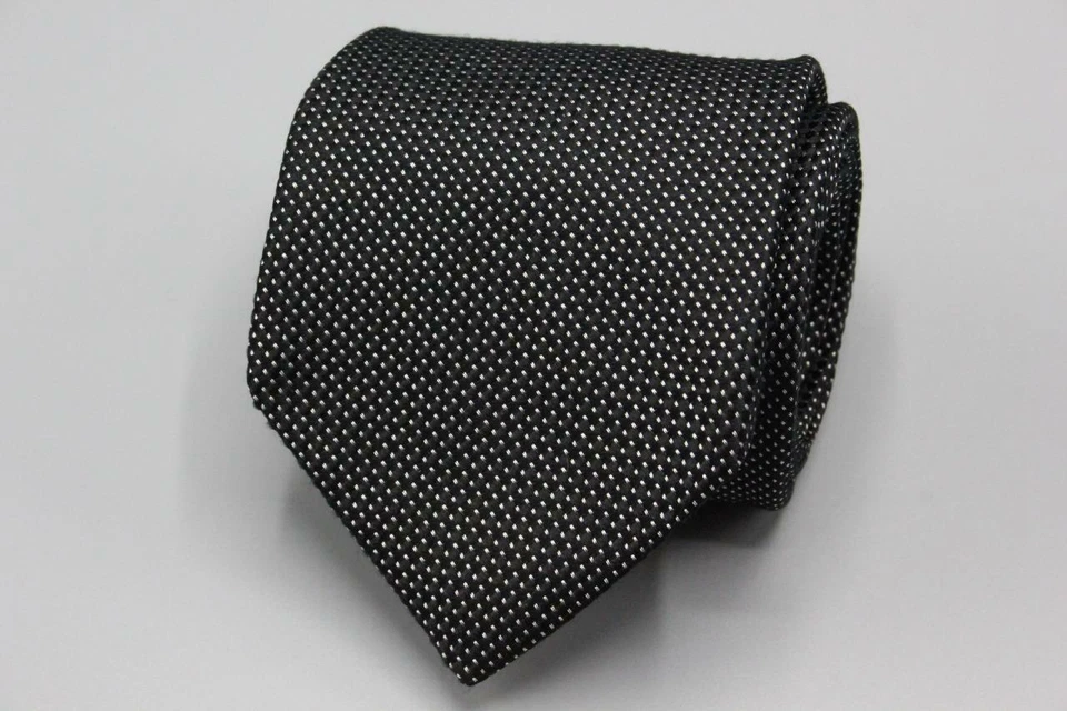 Corbata de seda NORDSTROM. Negro con lunares blancos. Foto 1 de 3