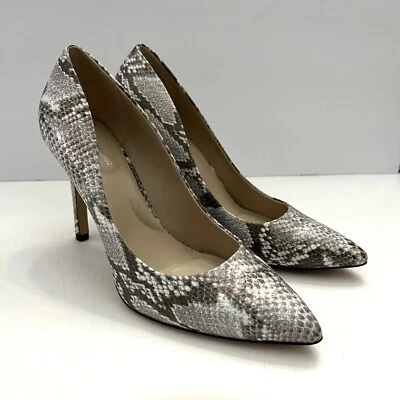 Saks Fifth Avenue Women Cady Snake Black Multi Print Leather Heels Pumps 7.5 - Image 1 of 4