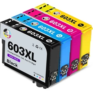 603XL Ink Cartridges For Epson XP-2100 2105 3100 3105 4100 4105 WF-2810 2830 - Picture 1 of 9