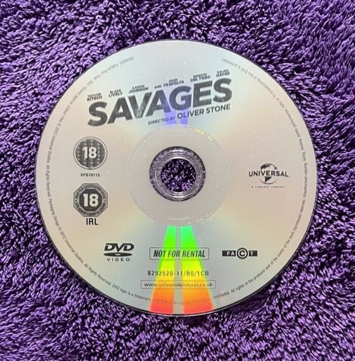 Savages - Extended Edition - DVD Disc Only - John Travolta - Free UK P&P - Image 1 of 1