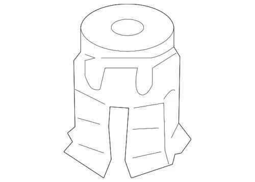 Genuine Audi Volkswagen 2004-2010 Touareg Jounce Bumper Support 7L0-412-375-A - Image 1 of 2