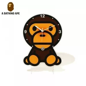 A BATHING APE Wall Clock Table Clock BABY MILO Motif 12.36" x 9.17" From Japan - Picture 1 of 4
