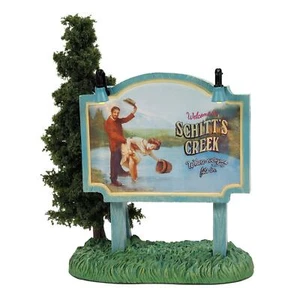 Letrero de bienvenida Department 56 Where Everyone Fits In - Schitts Creek 6013685 Dept 5 - Imagen 1 de 2