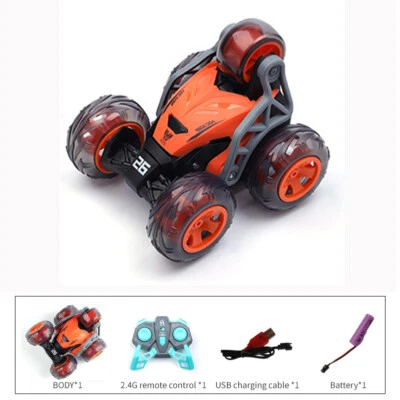 New 2.4G Children's Toy Stunt RC Car Rotating Dumper 5 Wheel Electronic Car gift - Image 1 of 4