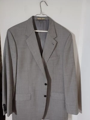 Abrigo deportivo Joseph Abboud para hombre talla 42 chaqueta blazer gris botones 100 % lana Foto 1 de 3