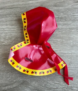 Vintage Strawberry Shortcake Berry Wear Beere Regentag Regenmantel rot Mantel - Bild 1 von 5