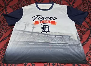 DETROIT TIGERS MLB BASEBALL TEE SHIRT 2XL POLYESTER GENERAL MERCHANDISE - Picture 1 of 8