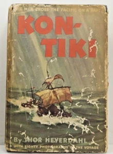 KON-TIKI by THOR HEYERDAHL 1950 1ST EDITION w/ DUST JACKET Rand McNally - Imagen 1 de 10