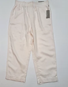 Soft Surroundings Atlantic Straight Leg Crop Hose L 14-16 Ecru Weiß Creme - Bild 1 von 9