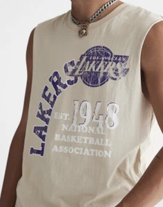 Ultra Game NBA Los Angeles Lakers Mens Size XL Muscle Tank Top T-Shirt NWT - Picture 1 of 5