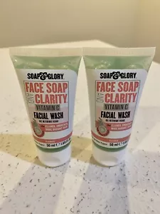 Lot of 6 Soap & Glory FACE SOAP CLARITY Vitamin C Facial Wash 1.69 fl oz each - Picture 1 of 3