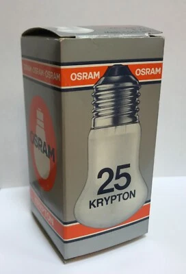  OSRAM KRYPTON GLÜHLAMPE E27 220-235V 25W/40W/ 60W/75W/100W Matt Glühbirne - Bild 1 von 2