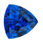 Blue Sapphire Trillion Faceted Loose Gemstone 15 mm 8 Cts Calibrated Gemstone