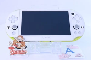 PS Vita PCH-2000 Lime Green White [ Rank：A] W/USB cable - Picture 1 of 14