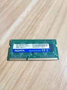 ADATA 4 GB DDR3 SODIMMM RAM PC3L-12800 1600 MHz sin búfer AM1L16BC4R1-B1GS - Imagen 1 de 2