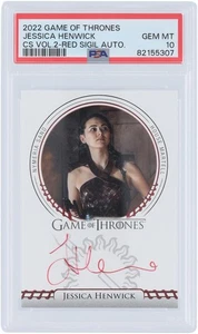 Jessica Henwick Game of Thrones Signed 2022 Game of Thrones Ink #NNO PSA 10 Card - Imagen 1 de 1