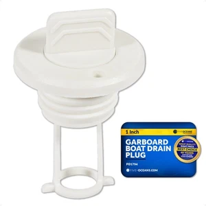 Captive Garboard Drain Plug, For 1-Inch Transom Hole, Oval Shape - FO1794 - Picture 1 of 8