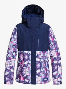 Roxy Jetty Block Snowboard Jacket Womens XS Extra Small Medieval Blue Cloudy Day - Picture 1 of 3