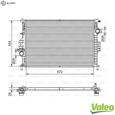 RADIATOR ENGINE COOLING 701536 FOR VOLVO V60 S80/II XC60/SUV S60 XC70 V70/III - Image 1 of 4