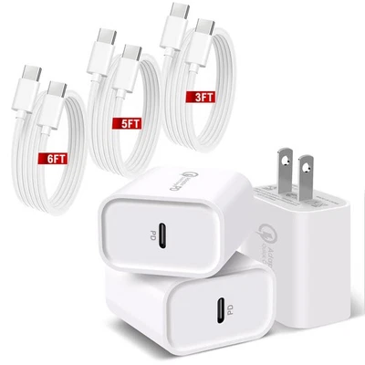 Cabo carregador de telefone plugue de parede rápido branco tipo C para Samsung Galaxy A14 A23 A33 - Imagem 1 de 4