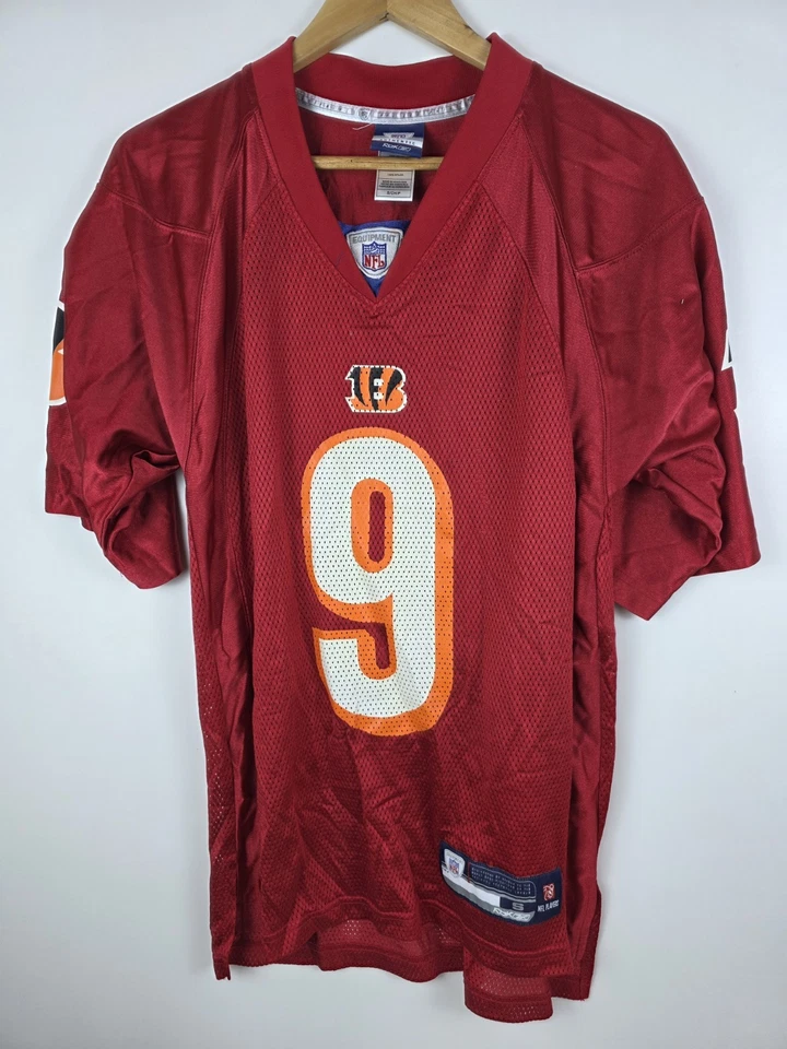 Camiseta deportiva de práctica Reebok Cincinnati Bengals Carson Palmer roja QB adulto pequeña Foto 1 de 4