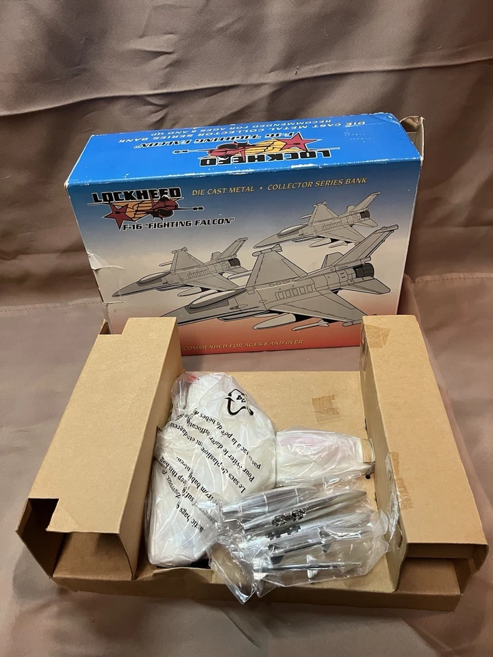 NIB 1994 Liberty Classics Pepsi Diecast Bank Lockheed F-16 Fighting Falcon - Image 1 of 4