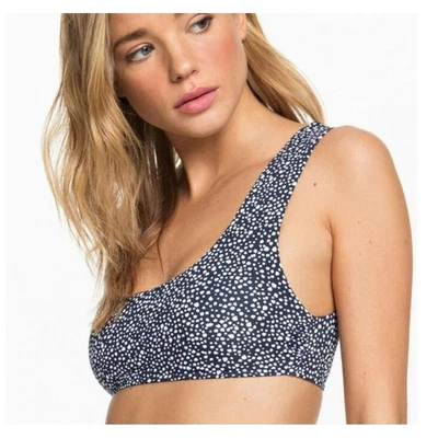 Roxy PT Beach Classics Bralette Para Mujer XL Azul Blanco Lunares Bikini Top de Natación Nuevo Foto 1 de 4